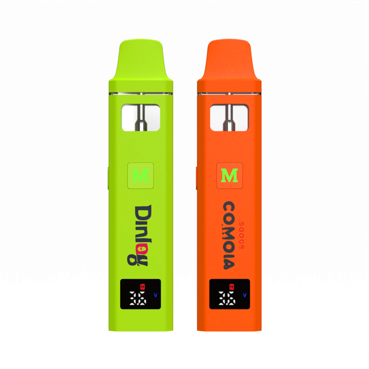 AZ Original Factory HHC Zariadenie 2025 Nový originálny továreň Dodávka 2 ml Dual Coil Nabíjateľné jednorazové pero pre THC/Destilát